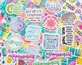 Mental Heath Matters sticker set