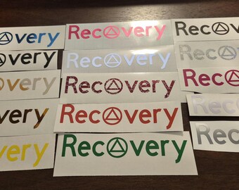AA Recovery Vinyl Decal, 12 Steps Sticker, Inspirational Support Tool