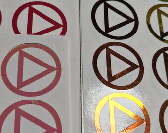 AA Symbol Unity Service Recovery Vinyl Decal HOLOGRAPHIC