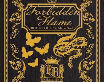 Forbidden Flame DIY Book Foils by Fable and Bind: Dark Academia, Dark Romance, Gothic Romance, Gift for Book Lovers, Special Edition Books