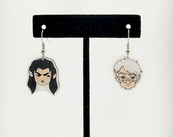 The Legend of Vox Machina Vax'ildan and Percy de Rolo Shrink Plastic Earrings