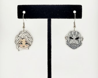 The Legend of Vox Machina Pike Trickfoot and Grog Strongjaw Shrink Plastic Earrings