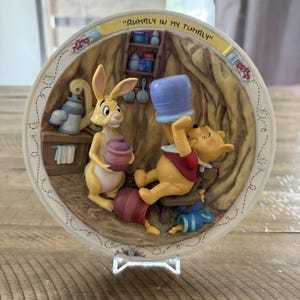 1995 Winnie Pooh and Friends Bradford Börse 3D Teller &#39;Rumly In My Tumly&#39;