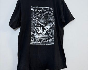 Slayer World Tour 2018 Black T Shirt Dates Vintage Metal Original