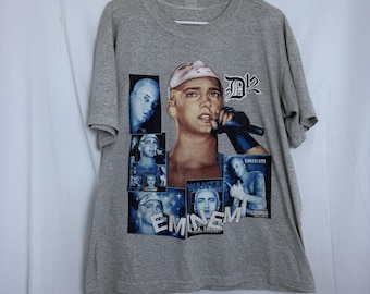 VTG Shady Ltd Shirt Eminem Logo Y2K Black Tshirt Tee Sz M Slim
