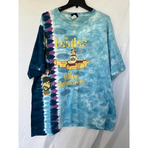 yellow submarine tie dye shirt