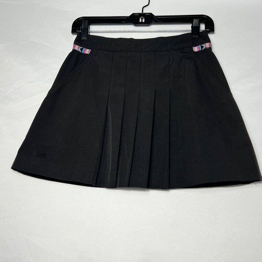 Vintage Tail Women’s Black Pleated Tennis Skirt Size 8 Mini