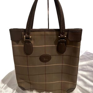 Burberry vintage classic plaid tote