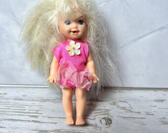 Vintage 1990’s Barbie’s Kid Sister Kelly With Pink Dress