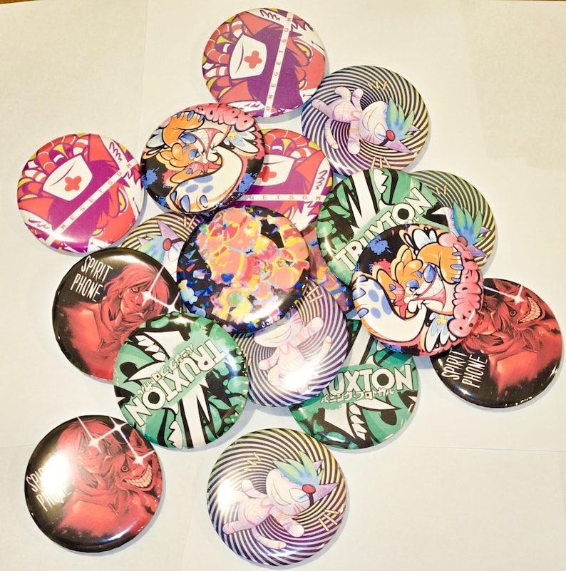 3 or 6 Pack, Your Pick! Lapfox, Creepypasta, Custom Pins and Buttons ...