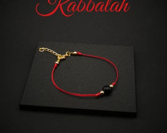 Unisex Kabbalah Bracelet in Red – Handmade Protection with Black Tourmaline & Hematite – Gift Idea for Women, Gift for Sister