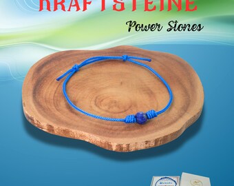 Blaues Armband mit Lapislazuli – Stein der Weisheit & inneren Ruhe, geflochtenes Armband mit Bedeutung, Schutzarmband mit Kraftstein