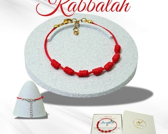 Mystical Kabbalah Bracelet, 7 Knots, Red Protection Cord with Symbolic Power, Spiritual Gift, Birthday Gift, Sister Gift