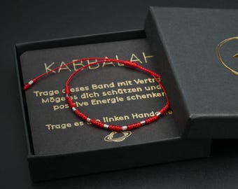Kabbalah Bracelet Red Protection Against the Evil Eye - 0.75 mm Paracord & 7 Stainless Steel Beads - Waterproof Protective Bracelet Personalized Gift