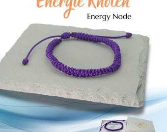 Paracord Bracelet Violet – Joy & Success | Braided Protective Bracelet for Women and Men | Spiritual Bracelet with Meaning