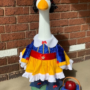 Snow White Large Concrete Porch Goose Costume! Princess Goose Costume
