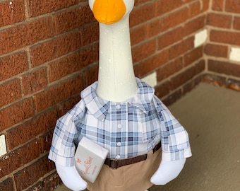 Tom Honks Goose-outfit | Op film geïnspireerd verandaganskostuum | Ganzenkleding in karakterstijl | Goose Grammy Premium-collectie