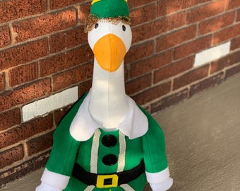 Elf Inspired Goose Outfit | Movie Inspired Porch Goose Costume | Holiday  Goose Clothes | Goose Grammy Premium Collection - Etsy Denmark
