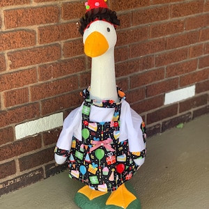 Birthday Suit for Large Porch Goose! Birthday Party Dress for Porch Goose