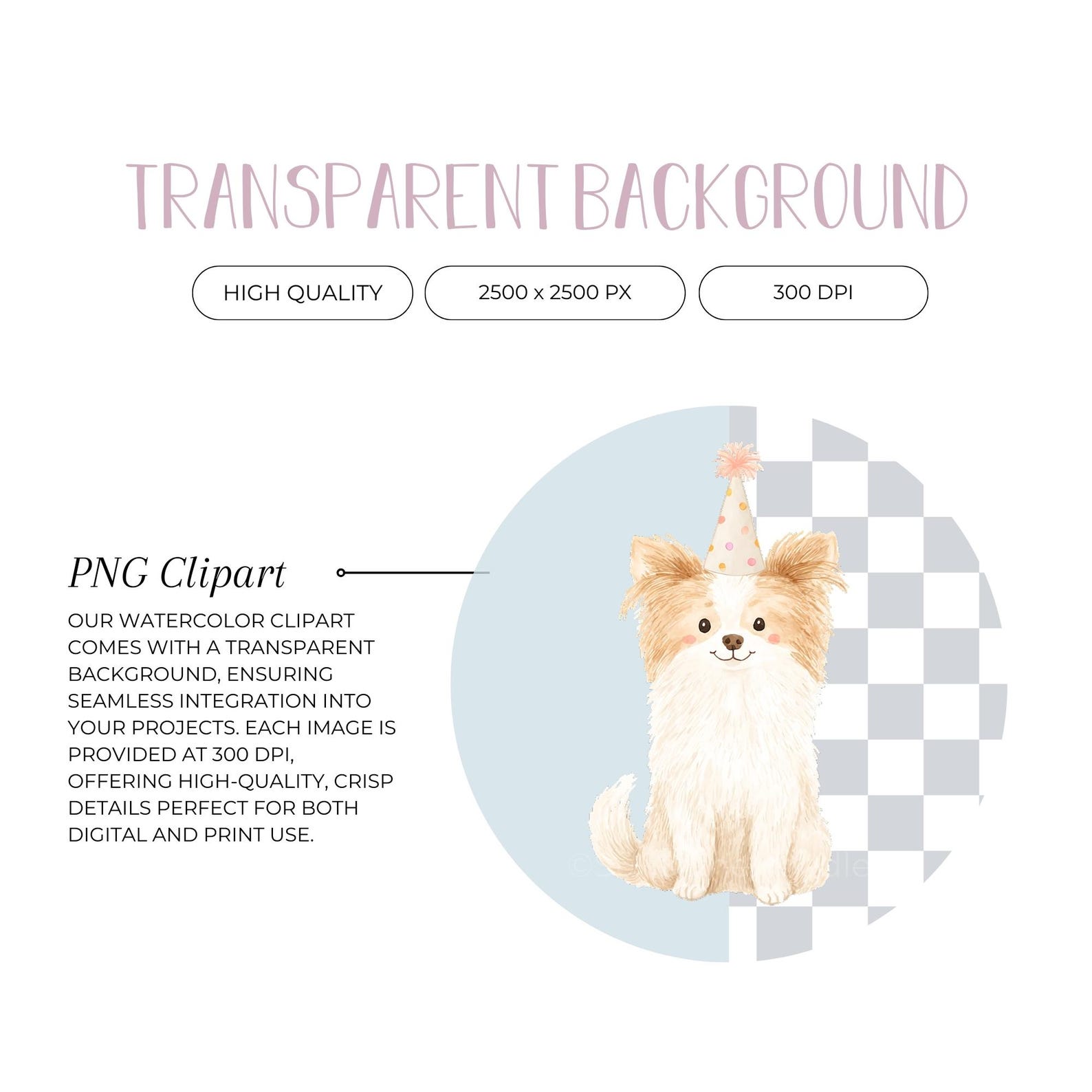 Cute Dogs Watercolor Clipart | Dog Breeds PNG | Dog Birthday Clipart ...