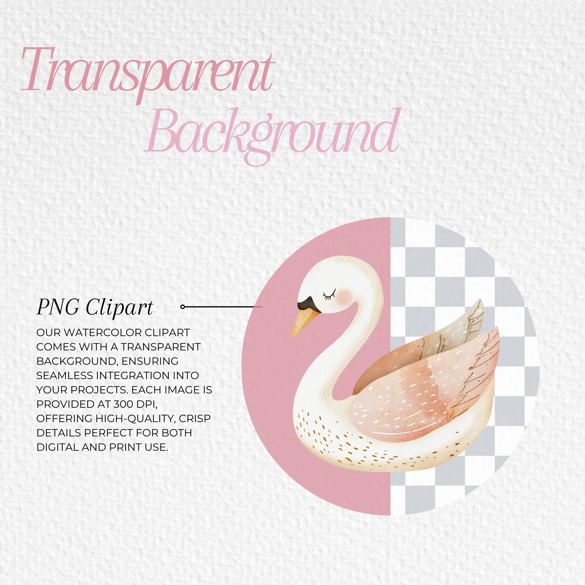 Cute Ballerina Watercolor Clipart, Swan Lake Watercolor Clipart, Pink ...