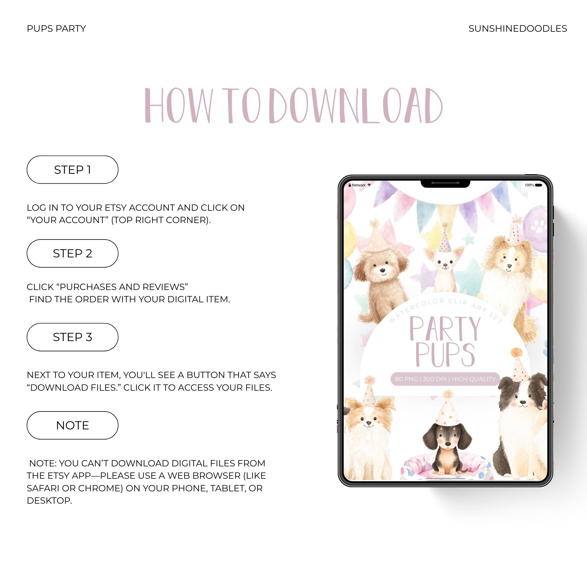 Cute Dogs Watercolor Clipart | Dog Breeds PNG | Dog Birthday Clipart ...