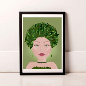 Mother Nature, spiritual growth, woman digital art