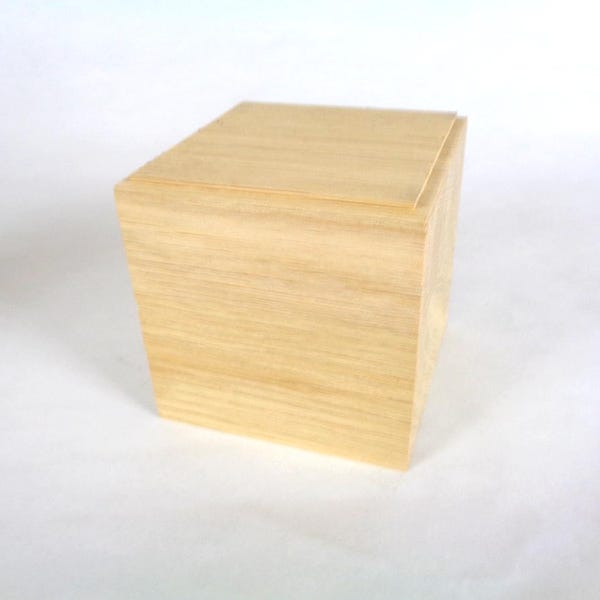 Solid oak statue base 8 x 8 x 8
