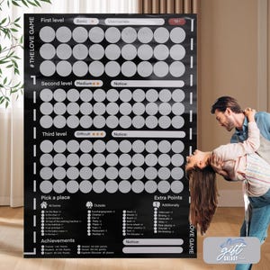 100 aufregende Nachtideen-Paare Rubbelposter und Aktivitätsplaner-Schlafzimmer Spiele für Paare-Hochzeitsgeschenk-Jubiläumsgeschenk
