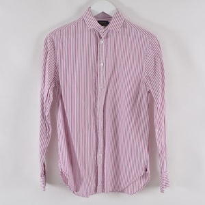 Ralph Lauren Polo Women&#39;s Vintage Oxford Shirt Size 4 Relaxed Fit Striped Long Sleeve