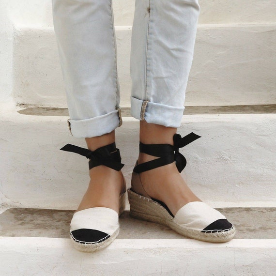 LOW WEDGE ESPADRILLES. Stylish and Comfortable Espadrilles - Etsy