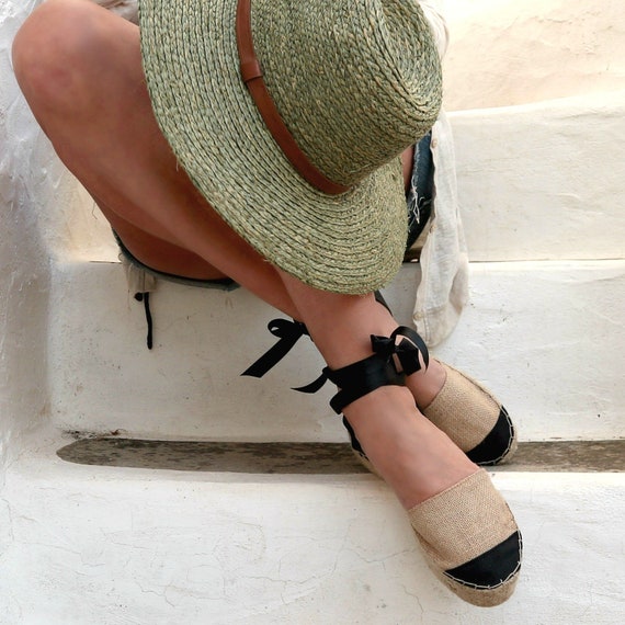 flat tie espadrilles