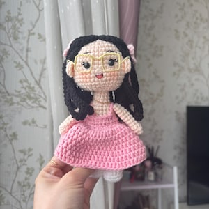 Custom Crochet Doll, Look Alike Doll, Portrait Doll, Mother&#39;s Day Gift, Gift for Baby Christmas Gift, Custom Stuffed Doll, Mini Me Doll