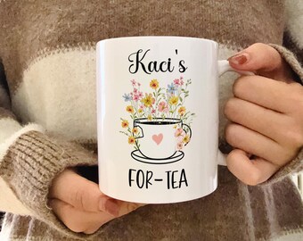 Personalized 40th Birthday Mug, Floral Chapter Fourty Gift, Birthday Gift for her, birthday coffee mug, 40th Birthday Mug With Name