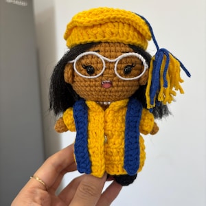 Graduation Gifts, Crochet Doll From Photo, Look Alike Doll, Custom Stuffed doll, Fathers Day Gift, Portrait Doll, Darlings Doll