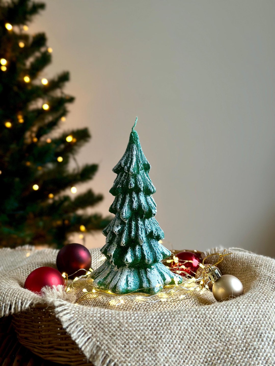 Sweet Grace Decorative Christmas Tree Candle
