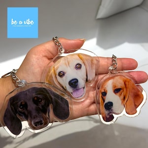3 personalised and custom made dog keychains which are best for gift and easy to pop in pocket. Travel with your pet