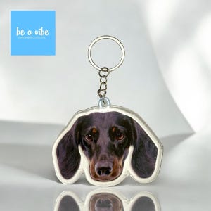 Personalised and custom made Dachshund sausage dog keychain best for gift