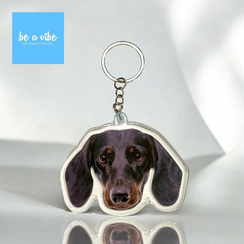 Personalised and custom made Dachshund sausage dog keychain best for gift