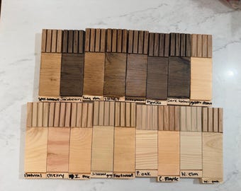 Floating shelf color samples