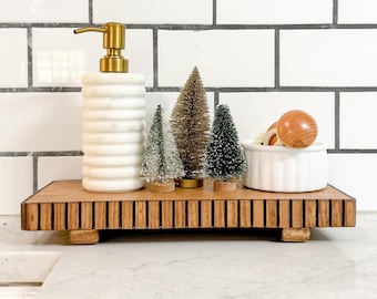 decorative fluted tray