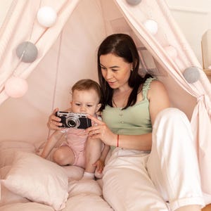 Tipi infantil, tienda de campaña portátil para niños, casa de juegos Tenda Bambini, nido para bebés, tiendas de campaña para niños, wigwams, sala de juegos para niños, juguete, regalo de cumpleaños, accesorio