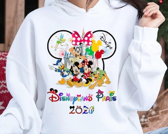 Disneyland Paris Hoodie, Mickey & Minnie Jumper, Disney Princess Castle, Magic Kingdom Family Pullover, Disneyland Paris 2026 Trip Hoodie