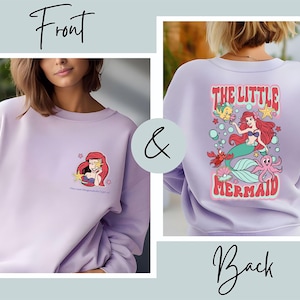 The Little Mermaid Sweatshirt, Ariel Mermaid Shirt, Disney Princess Ariel Jumper, Disney Girls Trip Matching Sweater, Disney Princess Shirts