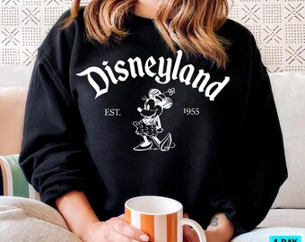 Mickey Disneyland Est 1955 Sweatshirt, Disneyland Mickey Sweater, Disney Family Vacation Shirts, Epcot Mickey Jumper, Magic Kingdom Crewneck