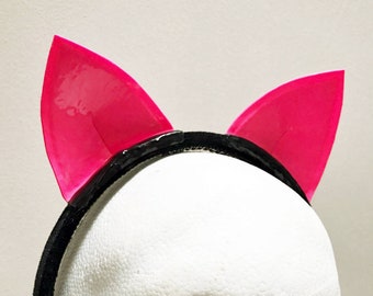 Latex Cat ear Headband.