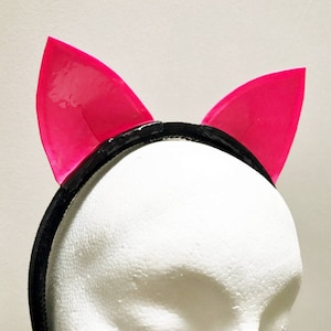 Latex Cat ear Headband.  Lingerie.