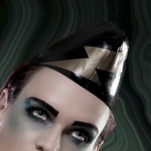 Latex Rubber Army Side Cap Hat.