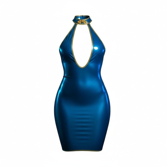 t shirt glitter dress Latex Biker Jacket Spikey – Bondinage Latex main image 1