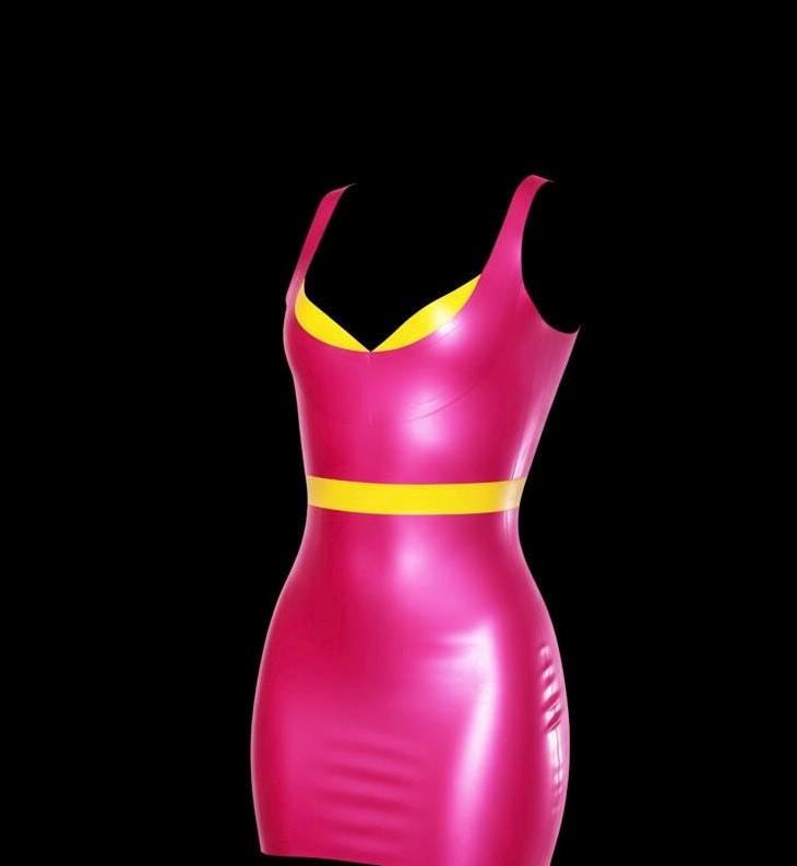 Pink Latex Barbie Dress - Etsy